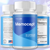 Image of (1 Pack) Memocept Nootropic Natural Formula Brain Supplement Memo Cept 60 Caps