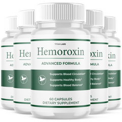 (5 Pack) Hemoroxin Advanced Blood Health Support Formula Hemo Roxin 300 Capsules