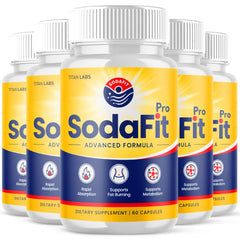 (5 Pack) SodaFit Advanced Energy and Fitness Support Supplement Soda Fit 300 Capsules
