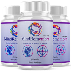 Mind Remember Nootropic Natural Brain Health Support MindRemember 180 Capsules