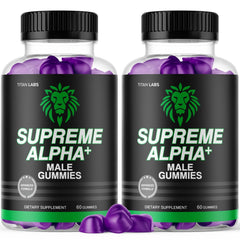 (2 Pack) Supreme Alpha Gummys Male Support Supplement SupremeAlpha 120 Gummies