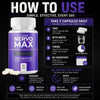 Image of (3 Pack) Nervo Max Nootropic Natural Nerve Support Formula NervoMax 180 Capsules