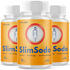 (3 Pack) SlimSoda Advanced Energy & Fitness Support Formula Slim Soda 180 Capsules