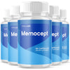 Image of (5 Pack) Memocept Nootropic Natural Formula Brain Supplement Memo Cept 300 Capsules