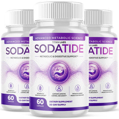 (3 Pack) Sodatide Probiotic Gut Health & Digestive Function Support 180 Capsules