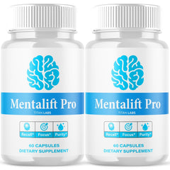 (2 Pack) Mentalift Pro Nootropic Brain Support Formula Menta Lift Pro 120 Capsules