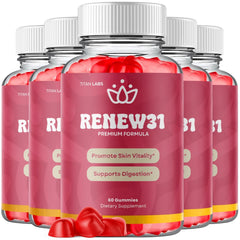 (5 Pack) Renew31 ACV Gummys 1000MG Advanced Renew 31 Supplement 300 Gummies