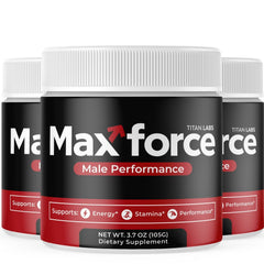 (3 Pack) Max Force Powder Advanced Male Health Support MaxForce 90 Servings