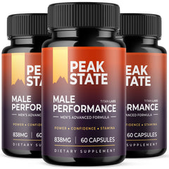 (3 Pack) Peak State Advanced Male Health Support Formula PeakState 180 Capsules