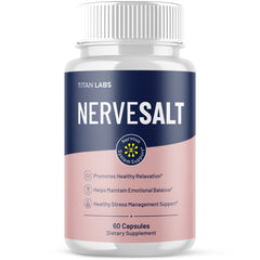 (1 Pack) NerveSalt Nootropic Natural Nerve Support Formula Nerve Salt 60 Capsules