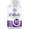 Image of (1 Pack) Memo+50 Advanced Nootropic Natural Brain Supplement Memo+ 50 60 Capsules