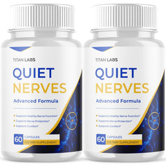 (2 Pack) Quiet Nerves Nootropic Nerve Support Supplement QuietNerves 120 Capsule