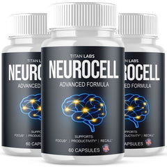 (3 Pack) Neurocell Nootropic Brain Health Support Formula Neuro cell 180 Capsule