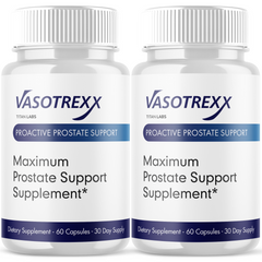 (2 Pack) Vasotrexx Prostate & Bladder Health Support Vaso Trexx 120 Capsules