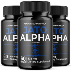 (3 Pack) Jato Alpha Advanced Male Health Support Formula JatoAlpha 180 Capsules
