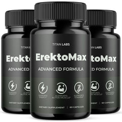 (3 Pack) ErektoMax Advanced Male Health Support Supplement Erekto Max 180 Capsules