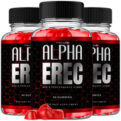 (3 Pack) Alpha Erec Gummys Advanced Male Health Support Supplement AlphaErec 180 Gummies