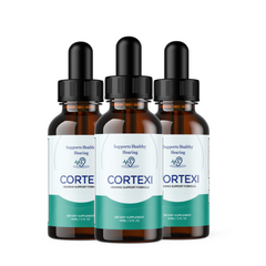 (3 Pack) Cortexi Drops for Ear Health, Hearing Support, Healthy Eardrum (180 ML)