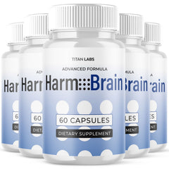 (5 Pack) Harmo Brain Nootropic Natural Brain Supplement HarmoBrain 300 Capsules
