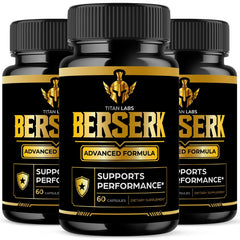 Berserk Advanced Male Health Support Vitamin Supplement Ber Serk 180 Capsules
