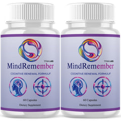 Mind Remember Nootropic Natural Brain Health Support MindRemember 120 Capsules