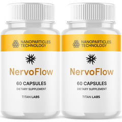 (2 Pack) NervoFlow Nootropic Natural Nerve Support Formula Nervo Flow 120 Capsules