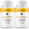 Image of (2 Pack) NervoFlow Nootropic Natural Nerve Support Formula Nervo Flow 120 Capsules
