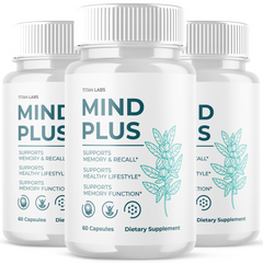 (3 Pack) Mind Plus Pills Nootropic Natural Brain Supplement MindPlus 180 Capsule