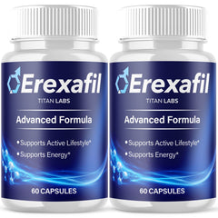 (2 Pack) Erexafil Advanced Male Health Support Supplement Erexa Fil 120 Capsules