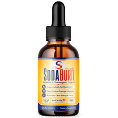 (1 Pack) SodaBurn Drops Natural Health & Fitness Formula Soda Burn 30 Servings