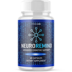 (1 Pack) NeuroRemind Nootropic Natural Brain Supplement Neuro Remind 60 Capsules