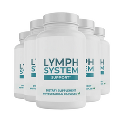 5-Pack Lymph System Support Capsules, Supports Healthy Lymph System-300 Capsule