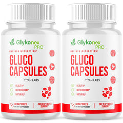 (2 Pack) Glykonex Pro Advanced Blood Health Support Glyko Nex Pro 120 Capsules