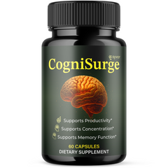 (1 Pack) CogniSurge Nootropic All Natural Formula Brain Supplement 60 Capsules