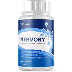 (1 Pack) Nervory Nootropic Natural Nerve Support Formula Nerv Ory 60 Capsules