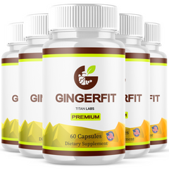 (5 Pack) GingerFit Advanced Energy & Fitness Support Formula Ginger Fit 300 Capsules