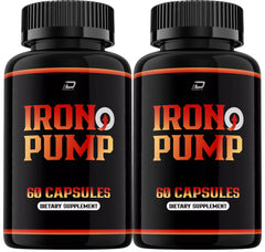 (2 Pack) Iron Pump Pills Supplement 120 Capsules