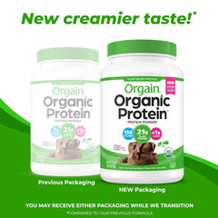 (2 Pack) Orgain Organic Vegan Protein Powder, Creamy Chocolate Fudge