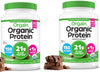 Image of (2 Pack) Orgain Organic Vegan Protein Powder, Creamy Chocolate Fudge