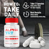 Image of (2 Pack) Alpha TRT Pill for Men Advanced Formula Vitamin Supplement 120 Capsules