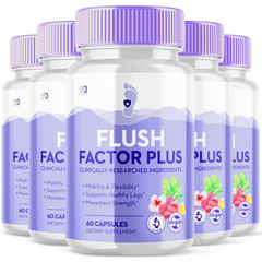 Flush Factor Plus Supplement Pills (5 Pack 300 Capsules)