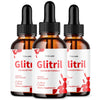 Image of (3 Pack) Glitril Drops Advanced Blood Support Supplement Gli Tril 90 Servings