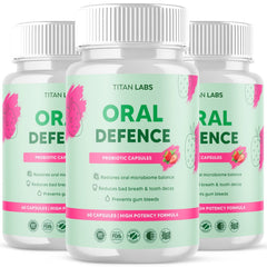 (3 Pack) Oral Defence Advanced Probiotic For Healthy Teeth & Gums 180 Capsules