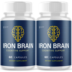 Iron Brain Nootropic All Natural Formula Brain Supplement (2 Pack - 120 Capsules)