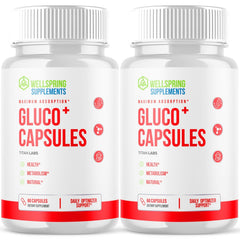 (2 Pack) Gluco+ Advanced Blood Health Support Supplement Gluco Plus 120 Capsules
