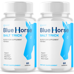 Blue Horse Salt Trick For Men Advanced Formula Supplement Pills (2 Pack - 120 Capsules)