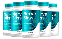 Nerve Bliss Elite, Nerve Bliss Support Supplement NerveBliss Elite ( 5 Pack - 300 Capsules)