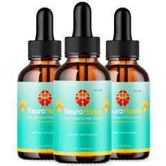(3 Pack) Neuro Honey Nootropic Brain Health Support Drops NeuroHoney 90 Serves