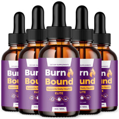 (5 Pack) Burn Bound Drops Natural Health & Fitness Formula BurnBound 150 Serving