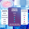 Image of (1 Pack) Memo Surge Nootropic All Natural Brain Supplement MemoSurge 60 Capsules